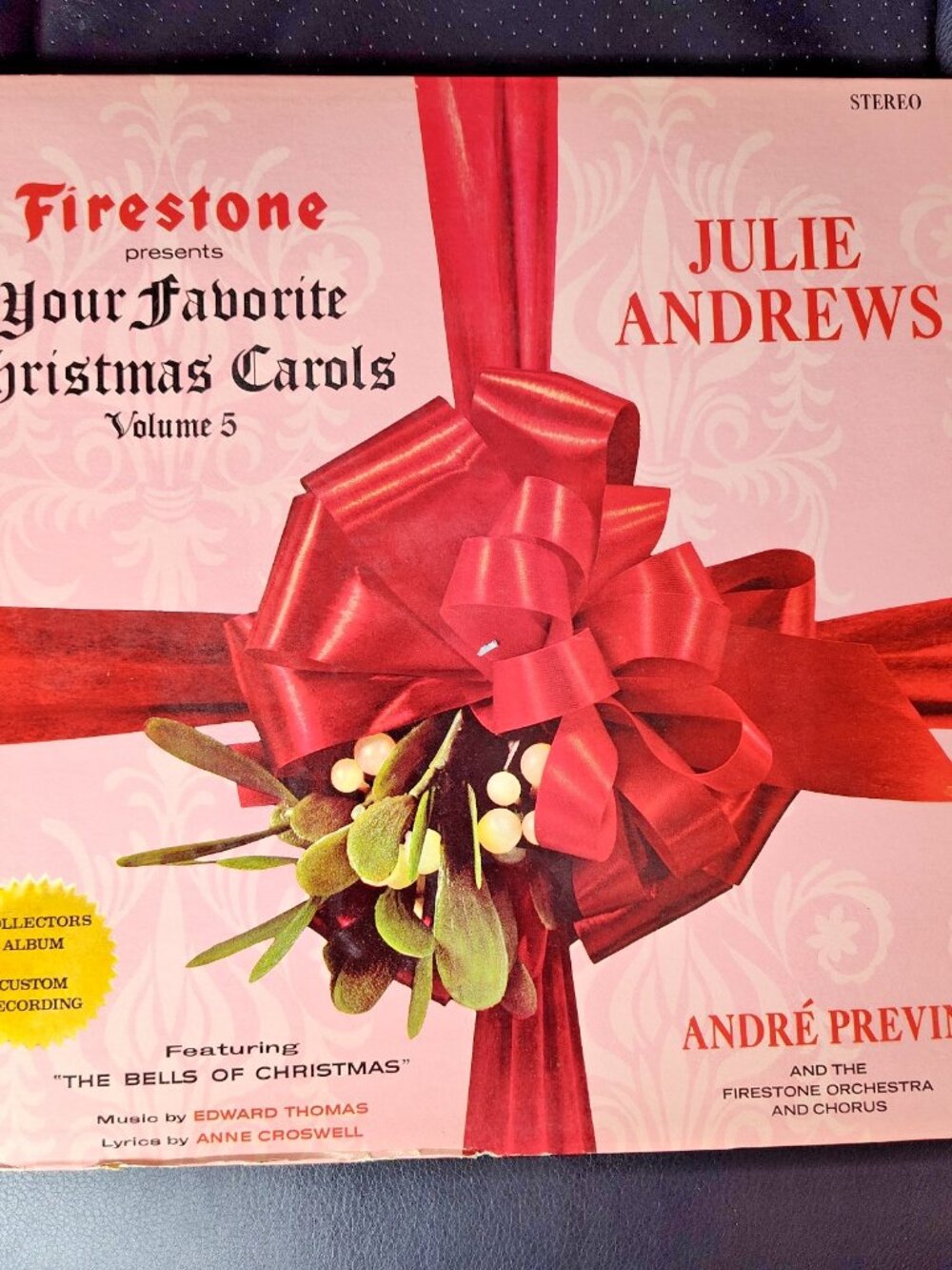 Julie Andrews Christmas Carols Vol. 5 Vinyl LP Firestone 33 RPM Stereo